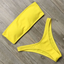 Load image into Gallery viewer, Pure Bikini Sexy Off Shoulder Swimsuit