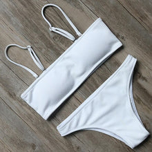 Load image into Gallery viewer, Pure Bikini Sexy Off Shoulder Swimsuit
