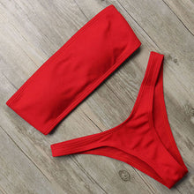 Load image into Gallery viewer, Pure Bikini Sexy Off Shoulder Swimsuit