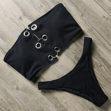 Load image into Gallery viewer, Pure Bikini Sexy Off Shoulder Swimsuit