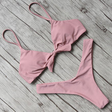 Load image into Gallery viewer, Simple Bikini Set 2018 Swimwear Women