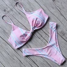 Load image into Gallery viewer, Simple Bikini Set 2018 Swimwear Women