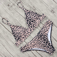 Load image into Gallery viewer, Leopard Bikini 2019 Bandage Bikini Set