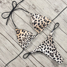 Load image into Gallery viewer, Leopard Bikini 2019 Bandage Bikini Set