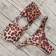 Load image into Gallery viewer, Leopard Bikini 2019 Bandage Bikini Set