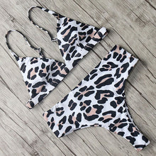 Load image into Gallery viewer, Leopard Bikini 2019 Bandage Bikini Set