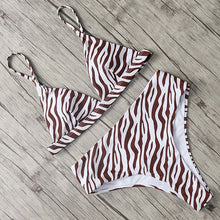 Load image into Gallery viewer, Leopard Bikini 2019 Bandage Bikini Set