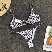 Load image into Gallery viewer, Leopard Bikini 2019 Bandage Bikini Set