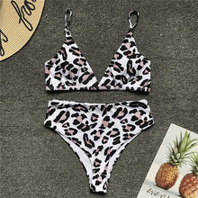 Load image into Gallery viewer, Leopard Bikini 2019 Bandage Bikini Set