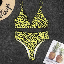 Load image into Gallery viewer, Leopard Bikini 2019 Bandage Bikini Set