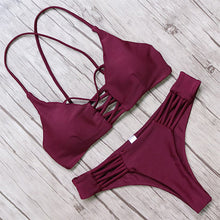 Load image into Gallery viewer, Bikini 2019 Cross Bandage Sexy Swimwear Women
