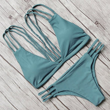 Load image into Gallery viewer, Bikini 2019 Cross Bandage Sexy Swimwear Women
