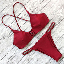 Load image into Gallery viewer, Bikini 2019 Cross Bandage Sexy Swimwear Women