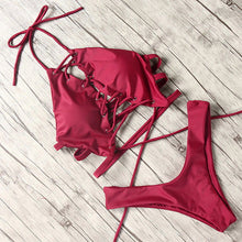 Load image into Gallery viewer, Bikini 2019 Cross Bandage Sexy Swimwear Women