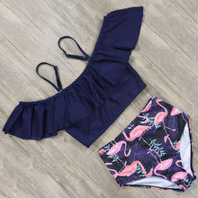 Load image into Gallery viewer, Flamingo Bikini 2019 New High Waist Swimwear Women
