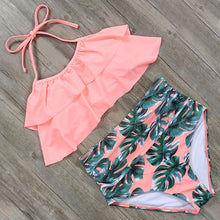 Load image into Gallery viewer, Flamingo Bikini 2019 New High Waist Swimwear Women