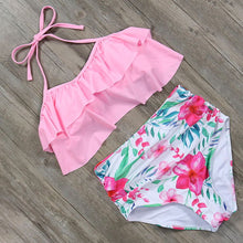 Load image into Gallery viewer, Flamingo Bikini 2019 New High Waist Swimwear Women