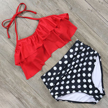 Load image into Gallery viewer, Flamingo Bikini 2019 New High Waist Swimwear Women