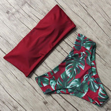 Load image into Gallery viewer, Print Tube Bikini High Waist Brazilian Bikini 2019