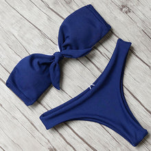 Load image into Gallery viewer, Print Tube Bikini High Waist Brazilian Bikini 2019