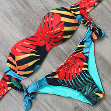 Load image into Gallery viewer, Print Tube Bikini High Waist Brazilian Bikini 2019