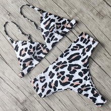 Load image into Gallery viewer, Leopard Bikini 2019 Bandage Bikini Set