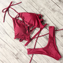 Load image into Gallery viewer, Bikini 2019 Cross Bandage Sexy Swimwear Women
