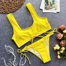 Load image into Gallery viewer, Sexy Bandage Bikini Set Women
